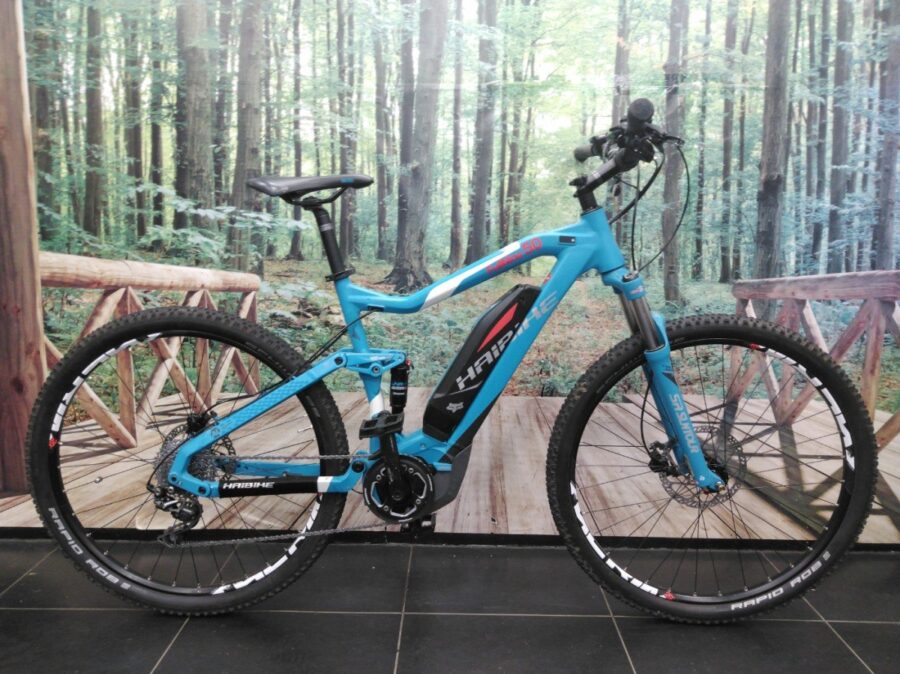 Haibike Sduro Fullnine 5.0 400wh 10-g Deore, Cyaan