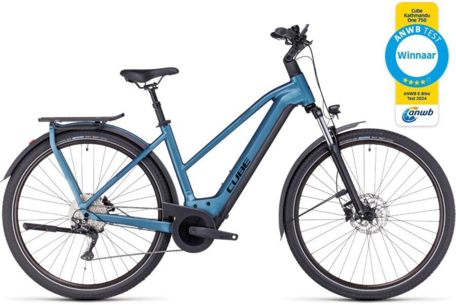 Cube Kathmandu Hybrid One 750 Mixed Blue/black 54cm T M