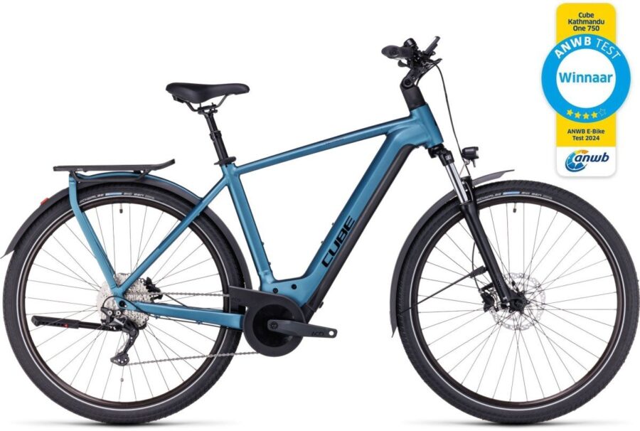 Cube Kathmandu Hybrid One 750 Heren Blue/black 50cm S