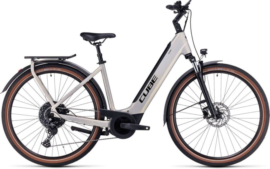 Cube Touring Hybrid Pro 625 Dames Pearlysilver/black 58cm Ee L