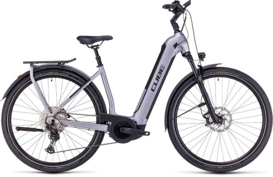 Cube Kathmandu Hybrid Slx Dames Polarsilver/black Eexs 46cm Eexs 2025