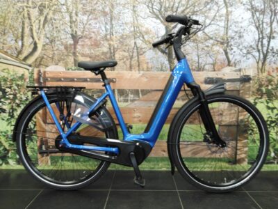 Gazelle Grenoble C8 Test E-bike Dames Tropical Blue Glans 53cm 2025