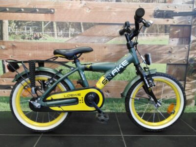 Loekie Loekie Snake Jongens Armygreen/yellow Matte 26cm